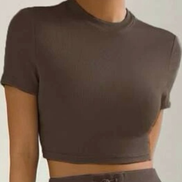 Crop Tee & Tie Waist Pants. - Picture 3 of 3